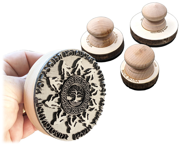 Tampons logo circulaire pour tasses en céramique