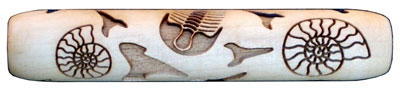 clay rolling pin is made of maple wood