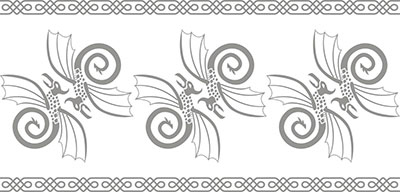 repeating pattern made by roller