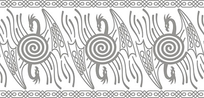 repeating pattern made by roller