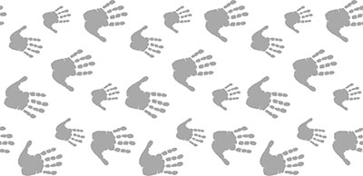 repeating pattern made by roller