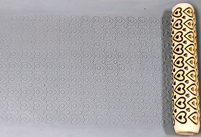 marks in clay made by this roller