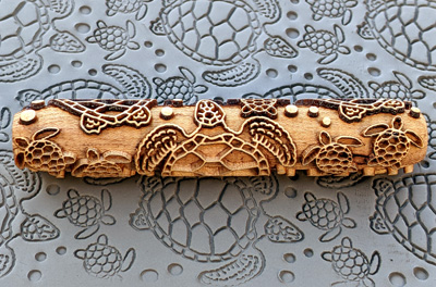 marks in clay made by this roller