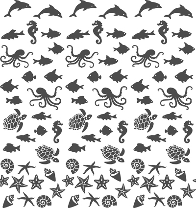 repeating pattern made by roller