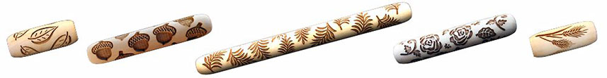 Animals & Tracks rolling pins for marking clay
